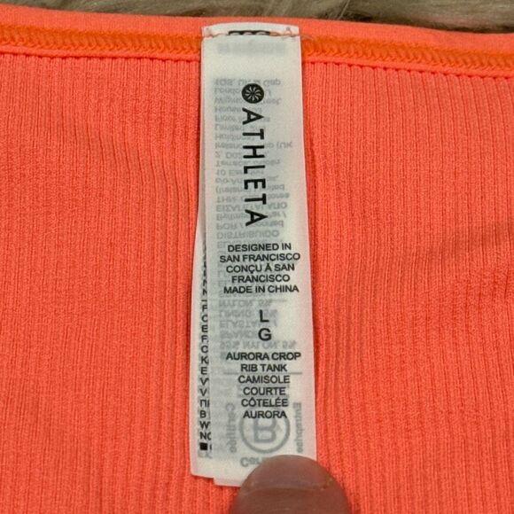 Athleta crop top sports bra size large - Picture 2 of 4